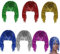 Lametta Perücken,6 Pcs Perücke Metallic Folie Lametta Perücken Kostüm Glänzende Party Perücke für Party Cosplay Zubehö