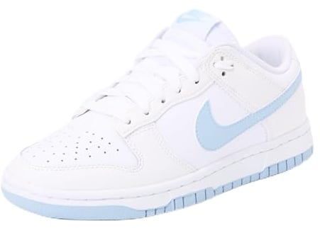 Nike Herren Dunk Low Retro Sneaker, White Lt Armory Blue Summit White, 44.5 EU