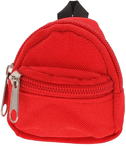 HEMOTON Puppenrucksack Kleines Modell Spielzeugpuppe Fotografie Requisiten Mini Puppentasche Schultasche Für Mini Rucksäcke Mini Schultasche Ornament Mini Puppenornament