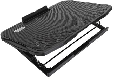 flexman 5V Laptop Cooling Pad, 14.6X10.0X1.1in USB Powered Adjustable Wind Speed Antislip Low Noise Ergonomic Laptop Cooler, Laptop Cooling Stand