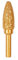 MiJunHD Diamond Brazed Grinding Head 13mm Round Type,6mm Round Handle Coarse Grit Polish Burr Drill Bit for Wood Stone Carving, Metal Sanding, Stainless Steel Deburring, Ceramics Trimming (1Piece)