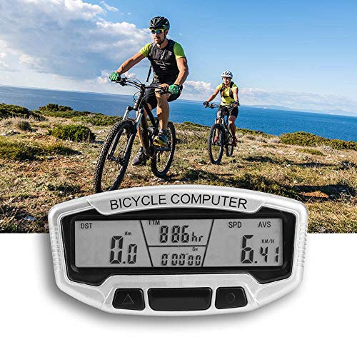 Wasserdichter Kabelgebundener Fahrradcomputer-Kilometerzähler für den Außenbereich, Leichter Fahrrad-REIT-Tachometer mit LCD-Display, Staubdicht, Langlebig, Energiesparendes