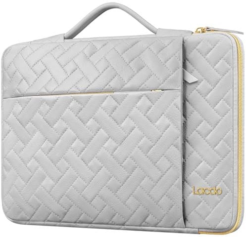 Lacdo 360° Protective Laptop Sleeve Case Bag for 15.6 inch ASUS Vivobook/Chromebook/TUF Gaming, Lenovo IdeaPad 3 Chromebook 15, Dell Inspiron 15, HP Pavilion 15, Acer Aspire 5/Nitro 5, Space Gray