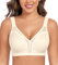 Curyon Plus Size Everyday Bras for Women Minimizer Full Coverage Non Padded Wirefree Nude 42F