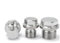 1 Stück M33-1.5Edelstahl Sechseck Flansch Dichtung Stecker 304, Flansch Oberfläche Öl Stecker