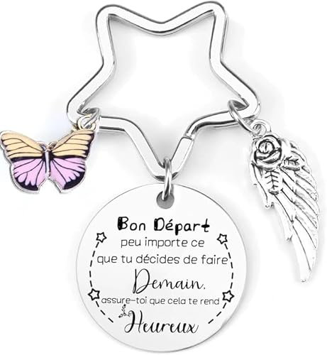 Lumengqi Porte-clés pour hommes Femmes Un cadeau de remerciement pour la famille, les amis, les petits amis, les petites amies, les collègues Voiture Porte-clés L'anniversaire Merci pour cadeau (12)