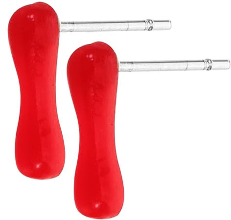 KOMBIUDA 1 Paar Leichte Rote Blut-tropfen-ohrringe Kreativer Gothic-schmuck Baumelnde Vampir-ohrringe Für Damen Party Accessoires