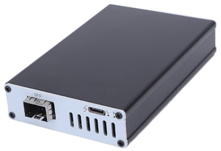 Adaptateur Ethernet 10G, Carte Réseau USB4 10G avec Port Fibre SFP Adaptateur de Carte Réseau 10 Gigabit, Compatible avec Les Ports Thunderbolt 3 ou Thunderbolt 4 (Port Unique)