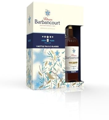 Barbancourt 8 Ans 5 Etoiles Reserve Speciale Rhum 700 ml (Standard, Coffret 2 verres)