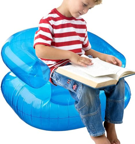 Sofá inflable para piscina, sofá impermeable para niños, capacidad de 220 libras, asiento cómodo, tumbona de aire portátil, diseño ergonómico para relajación en interiores