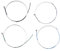CFTGIW 4 Cuerdas de Violín de PCS para 3/4-4/4 Violines Herida de Aluminio Conjunto Completo Strings de Violín de para Cadenas de de (Tipo 2)