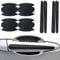 Car Door Handle Protector 8Pcs/Set Anti-Collision Self-adhesive Car Door Handle Scratch Protector with Cup Sticker for SUV Truck RV, Black