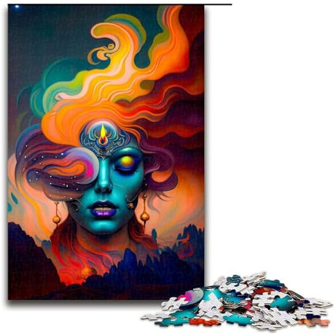 Puzzle für Erwachsene mit 1000 Teilen Feuerwehr Puzzle Wanddekoration Stressabbau 75 x 50 cm