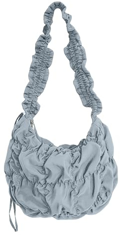 XIAOQENAN Frauen Wolken Tasche Mit Großer Kapazität Crossbody Bag Feste Farben Schulterknödel Gefaltete Boten Für Tägliche Frauen Feste Farbe Crossbody Große Kapazität Schulter Falten Wolke