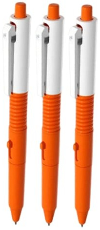Nishiyuenyi 3 Stück Wasser Sprühstift Scherzartikel Sprühspiel Kugelschreiber Wasserspritzer Aus Ergonomischem Pp Material für Familienabende Teamspiele Unterhalt, Orange