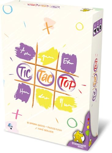 Tic Tac Top | Kreatives Wort-Assoziationspiel für 3-7 Spieler, Tic-Tac-Toe-Raster trifft Bingo, 20 Minuten, Brettspiel ab 8 Jahren