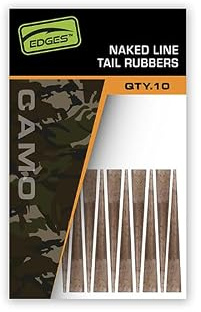 Fox Edges Camo Naked Line Schwanzgummis, 10 Stück, CAC998