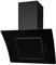 SIA AT61BL 60cm Black Curved Glass Touch Control Angled Chimney Cooker Hood Kitchen Extractor Fan With LED Lights