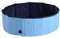 PawHut Hundepool Planschbecken Schwimmbecken Schwimmbad Hundebad, PVC+Holz, Blau/Rot, Φ100x30cm (Hellblau+Dunkelblau)