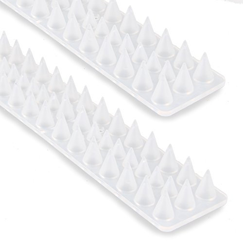 Katzen Spikes für Zäune & Mauern Transparent - 10 Stück