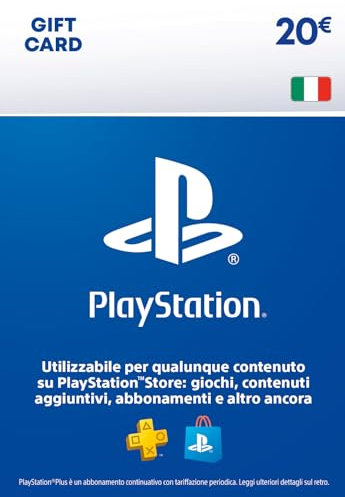 PlayStation Store Gift Card 20 EUR | Ricarica Portafoglio PSN | Account italiano | PS5/PS4 Codice download