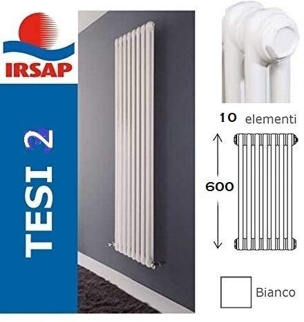 Irsap - RADIAT.TESI 600/2 EL.6 BIANCO - 60 cm, 10 elementi, 430 Watt