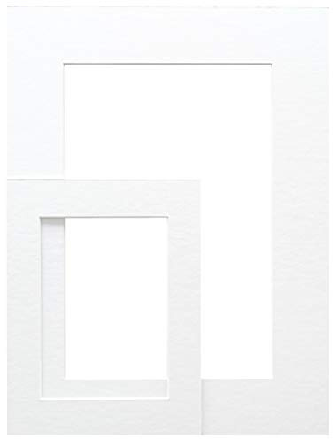 Deknudt SP10940X50_30,0x40,0 Passepartout, mit Ausschnitt, Karton und Papier, 40, Weiß
