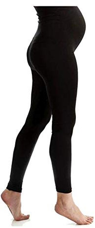 M.M.C. Legging de grossesse confortable pour le quotidien et le sport enceinte, pour femme, grossesse, mode de maternité, Noir , S