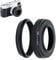 JJC Lens Hood with Adapter Ring for Fujifilm Fuji X100VI X100V X100 X100S X100T X100F Cameras, Replaces Fujifilm LH-X100 lens hood and AR-X100 adapter ring - compatible with 49mm filters & Lens Cap