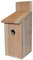 Ryom Nistkasten Kiefer Natur, 12x14x30cm, Einflugloch 33mm, Spatzen Kohlmeise