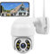 PTZ Camera WiFi 1080P, IP Camera 320° Pan/90° Tilt, Sensore di Movimento, Audio Bidirezionale, Visione Notturna, IP66 Impermeabile, APP Allarme