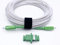 Elfcam® - 20m Glasfaserkabel SC/APC auf SC/APC Simplex Singlemode, Lieferung mit LWL Adapter, LWL kabel Weiß (20M)