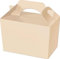 IVORY PARTY BOXES - PACK OF 10 - Children/Kids Party Boxes Carry Food Meal Fun Picnic Birthday Wedding Favour / Baby Shower Party Box Loot Bag