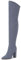 Castamere Donna Moda Cerniera Stivali Sopra il Ginocchio Tacco a Blocco 10CM Tacco Alto Grigio Scamosciato Scarpe EU 43.5