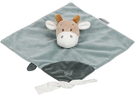 Nattou Schnuffeltuch aus Baumwolle und Polyester (Musselin), Giraffe Luna, Wegbegleiter ab der Geburt, Ca. 27 x 27 cm, Luna und Axel, Grün / Beige