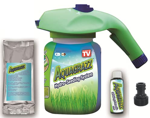 Hydro-Seeding System Aquagrazz Best Direct, Saatpistole und Behälter für Outdoor-Gartenarbeit,Hochwertiges Rasensaat-Set, Gartenbewässerung, Profi-Gartenwerkzeug, Rasenpflege, Gartenausstattung