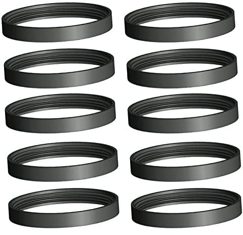 refrateck Lot de 10 joints ø 80 mm en silicone pour tuyau poêle à granulés max 250 °C. Noir