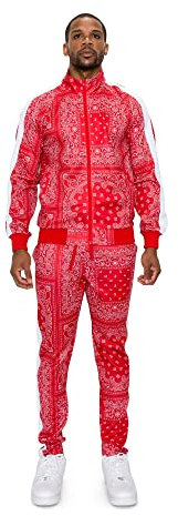 G-Style USA Herren-Trainingsanzug-Sets mit Tigermuster, Large