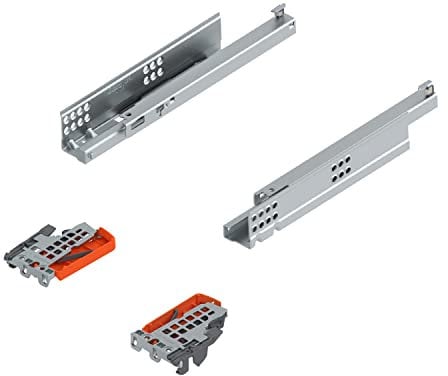 siwitec Blum TANDEM Führungsystem mit Blumotion, Teilauszug, 30kg, Soft-Close, Nennlänge 400 mm, 550H4000B