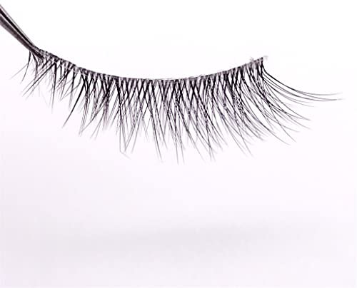 YYDS Cils de Vison Courts naturels 2 Paires de Cils Bande Invisible Cils de Vison Réutilisable Faux Cils Maquillage
