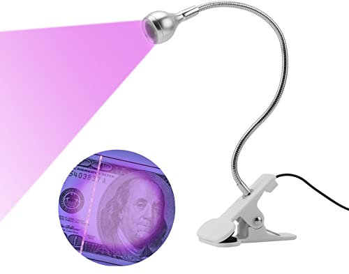 FAMKIT 3W UV Colle Lampe Ultraviolet LED Violet Lumière USB Avec Clip Commutateur pour Téléphone Réparation UV Gel Ongles