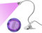 FAMKIT 3W UV Kleber Aushärtung Lampe LED Ultraviolett Aushärtung Lila Licht mit Schwanenhals UV Kleber Lampe Ultraviolett mit Clip und Schalter für Telefon Reparatur UV Gel Nagel und Ultraviolett
