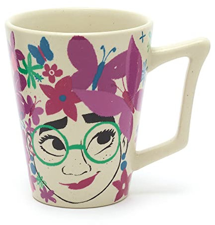 Disney Store Official Mirabel Madrigal Mug, 340ml, Encanto, Stoneware Drinking Cup with Stylised Character Artwork, Microwave and Dishwasher Safe