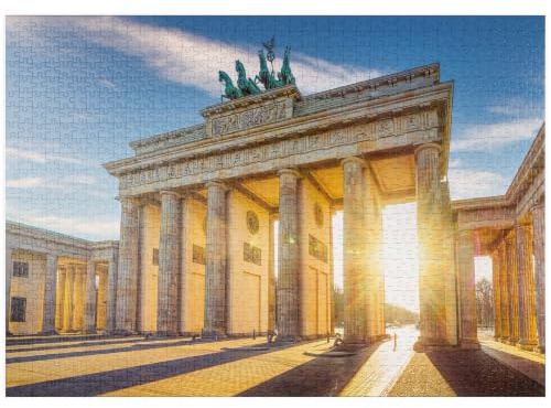 MyPuzzle Das berühmte Brandenburger Tor in Berlin, Deutschland - Premium 1000 Teile Puzzle - MyPuzzle Sonderkollektion von Puzzle Galaxy