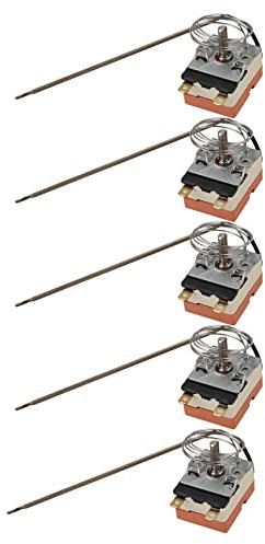 Cusstally 5X NC 50-300 grados Termostato capilar Control de la temperatura horno