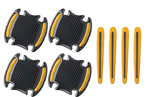 Car Door Handle Sticker, 8PCS Car Door Cup Protect Reflective Car Side Stickers for Car Vehicle