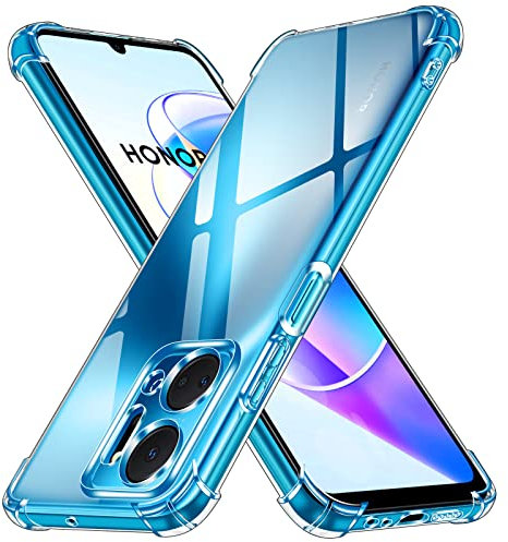 ivoler Coque pour Honor X7a, Ultra Transparent Étui de Protection en Silicone Antichoc avec Coins Renforcés, Clair Mince Souple TPU Bumper Housse