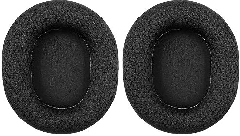 Alnicov 1 par de Almohadillas de Repuesto para Auriculares de Malla Negra compatibles con SteelSeries Arctis 1/Arctis 3/Arctis 5/Arctis 7/Arctis 7P/Arctis 9X/Arctis Pro/Arctis
