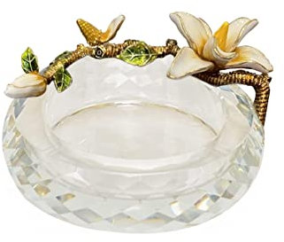 OXOAMP Cendrier Porte-Cendres en Verre Cristal Exquis for Fumeurs, cendrier créatif for Cigarettes de Bureau Accueil Cendriers