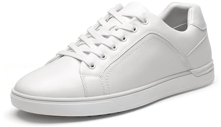 Bruno Marc Men's Casual Trainers Dress Sneakers Skate Shoes, Fashion and Comfort Waking Running Shoes,Size 11W,White,SBFS211MWIDE
